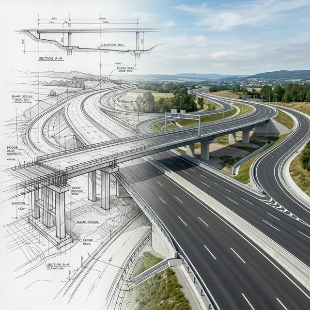 Wysokiej jakości droga - projekt drogowy